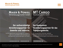 Tablet Screenshot of maier-ponigl.com